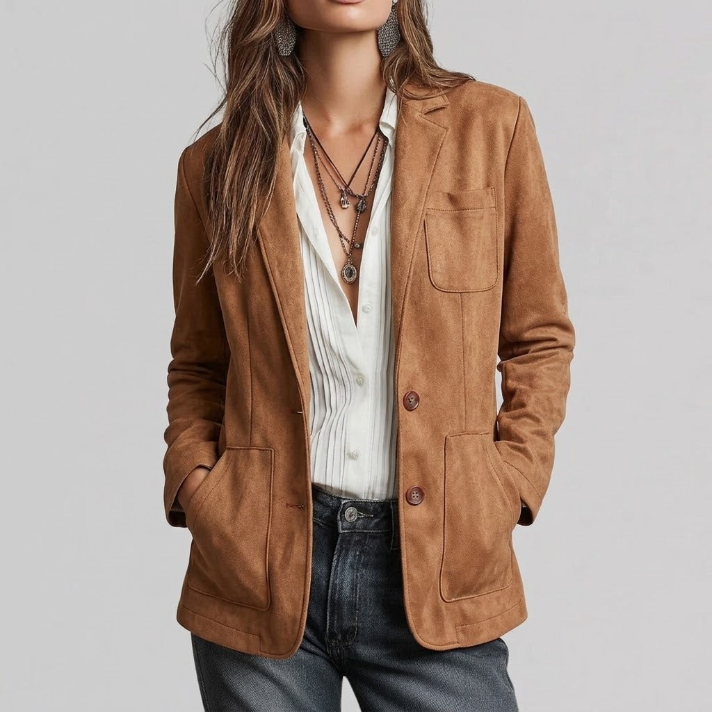 Layla | Soft Suede-Touch Blazer