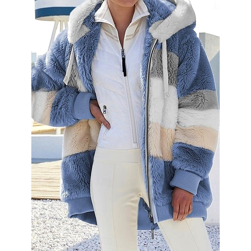 Corinne | Hooded Zip Up Fleece Jacket