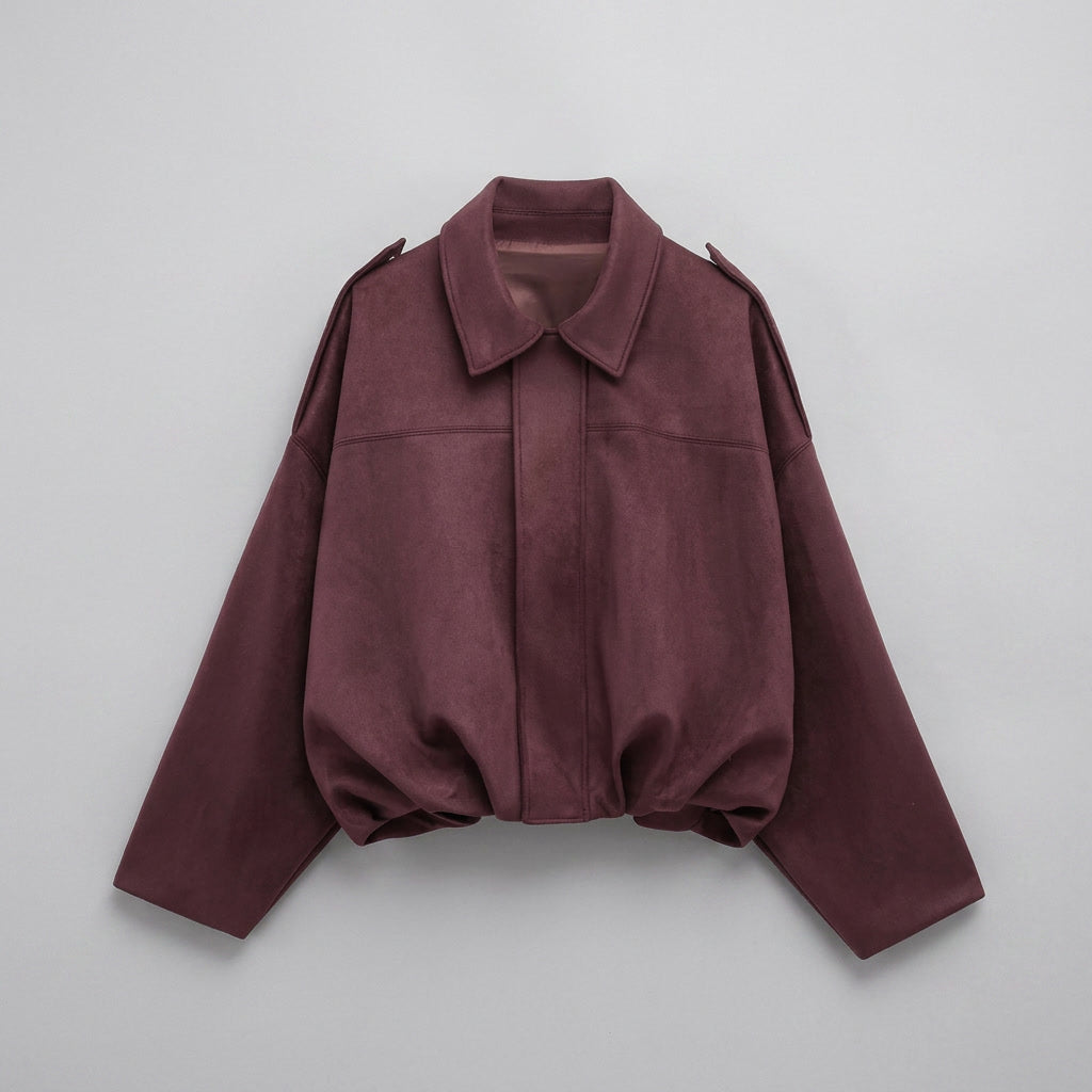 Renna Suede Bomber Jacket
