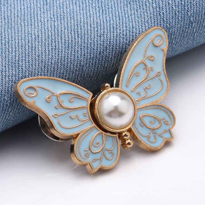 Butterfly Clips | Stainless Metal & Locking Clip | Set of 4
