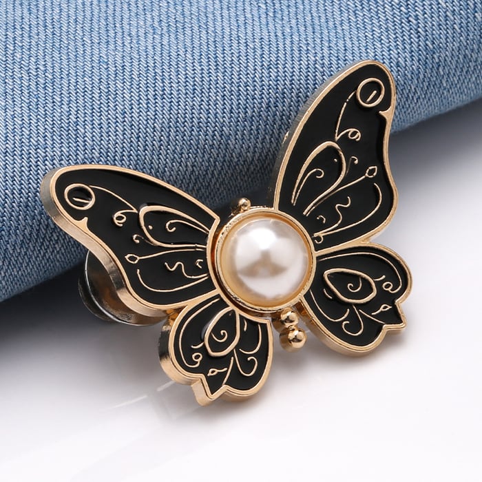 Butterfly Clips | Stainless Metal & Locking Clip | Set of 4