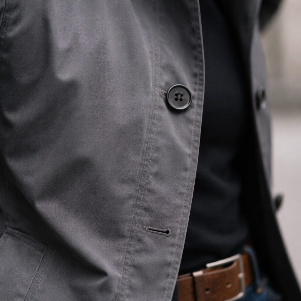 Button-Down Collar Coat for Men