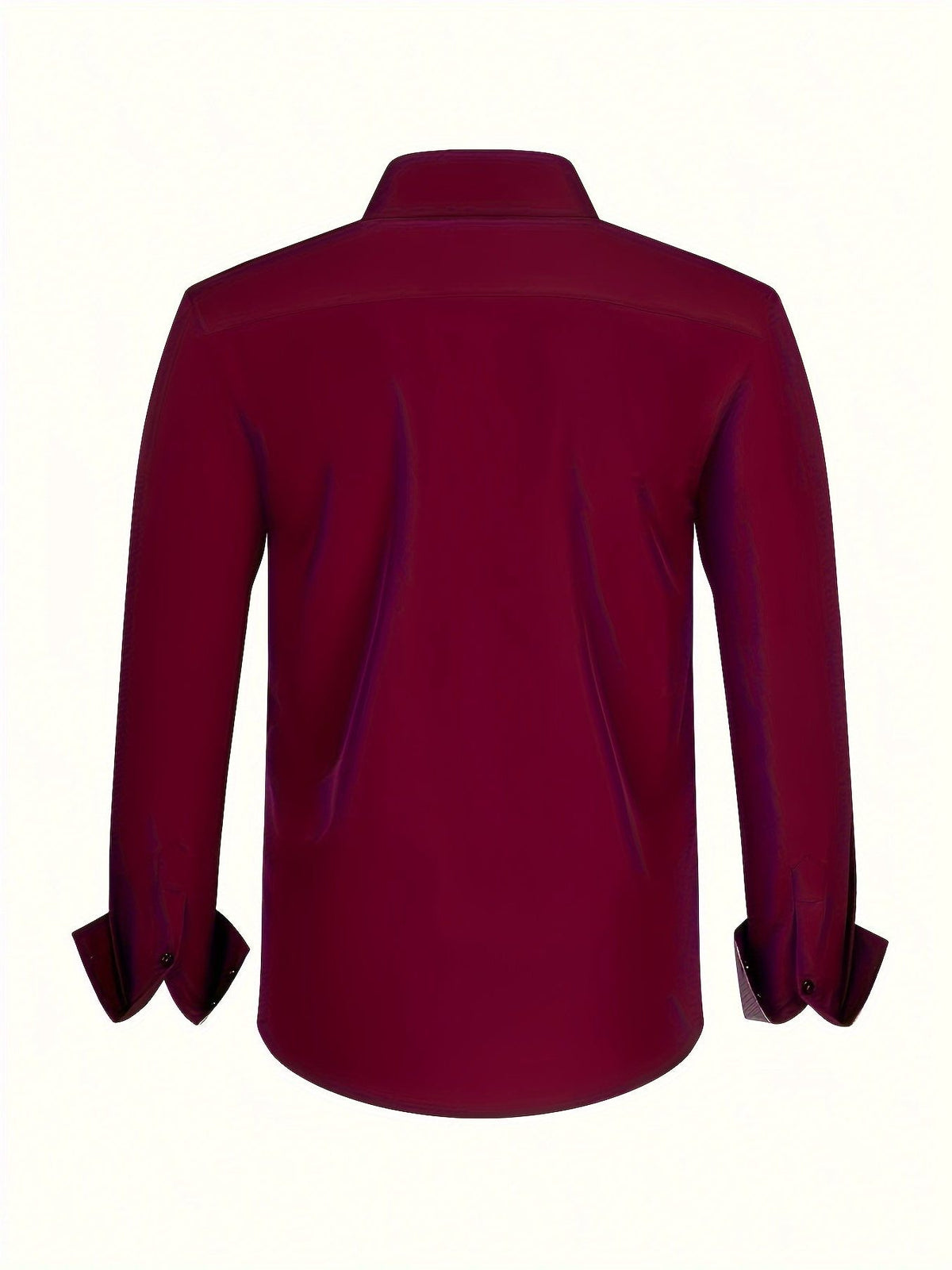 Button-Down Contrast Cuff Shirt for Men