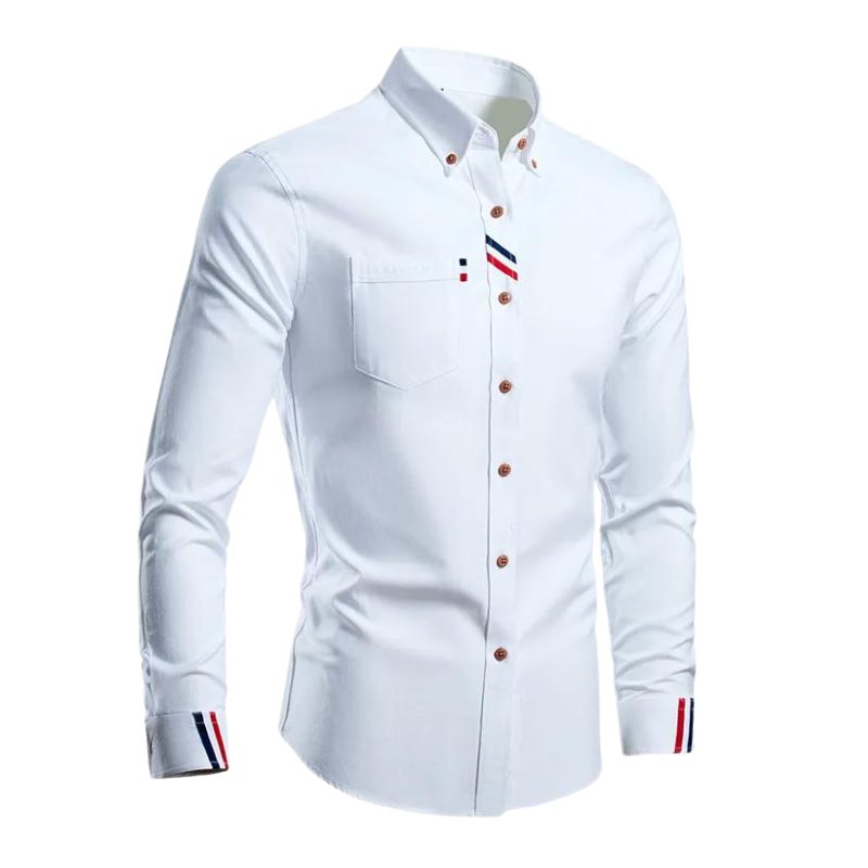 Button-Down Cotton Oxford Shirt for Men