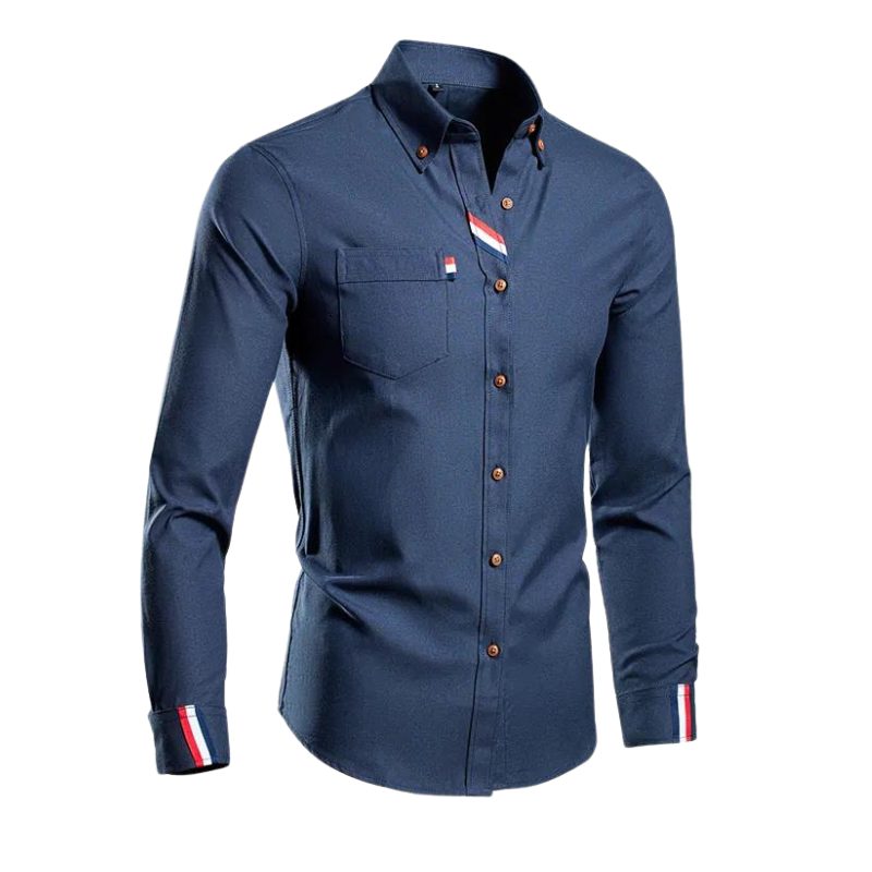 Button-Down Cotton Oxford Shirt for Men