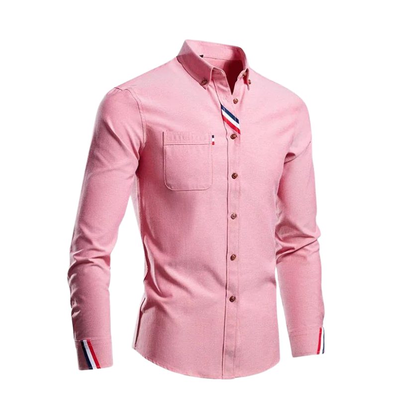 Button-Down Cotton Oxford Shirt for Men