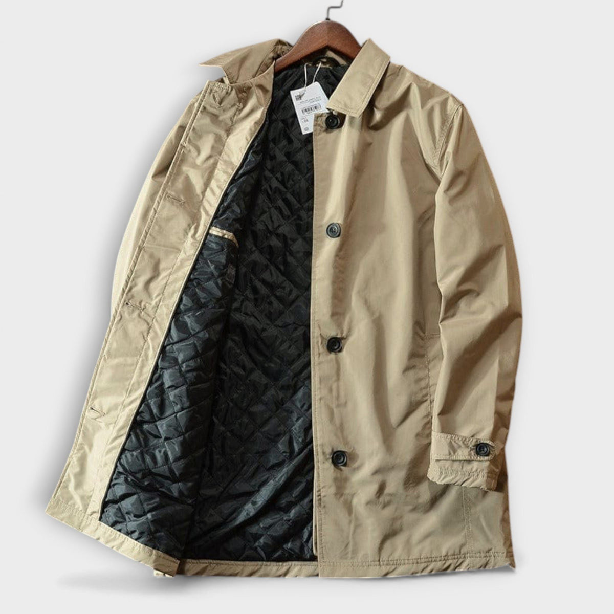 Button-Down Lapel Coat for Men