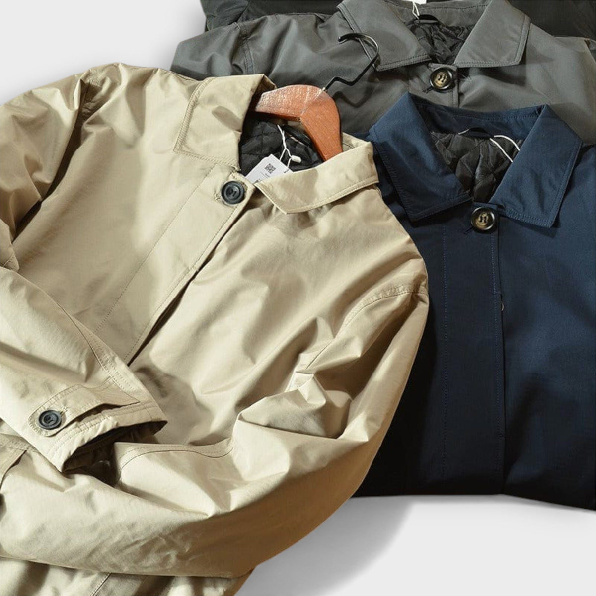 Button-Down Lapel Coat for Men