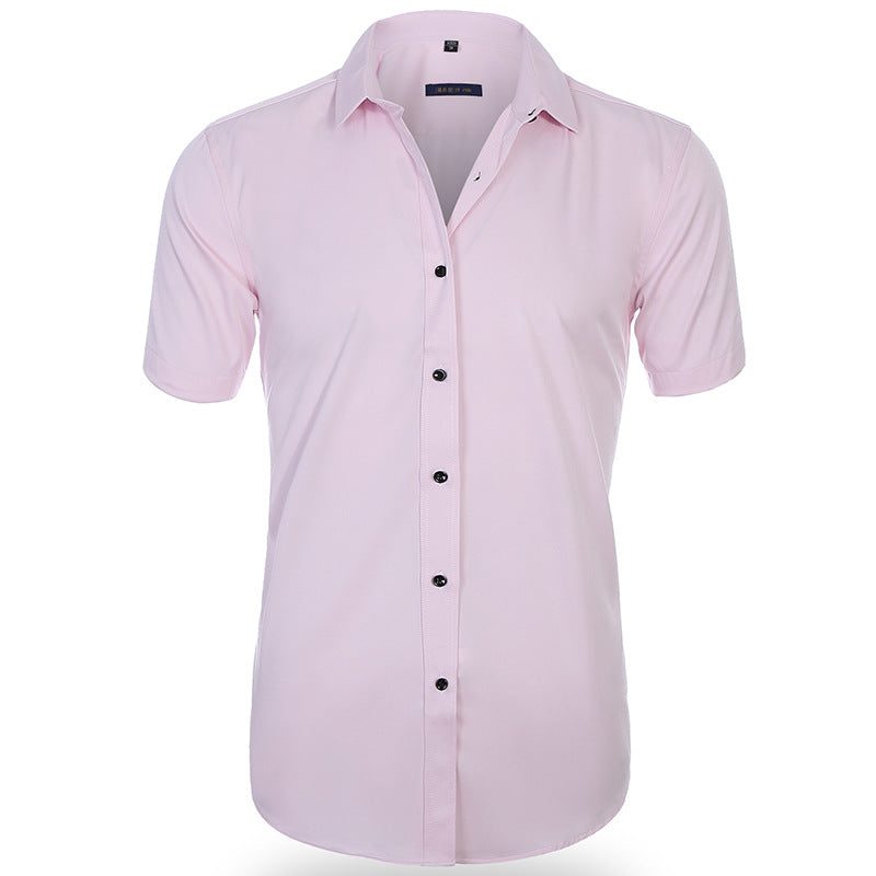Button-Down Short Sleeve Polo Shirt for Men