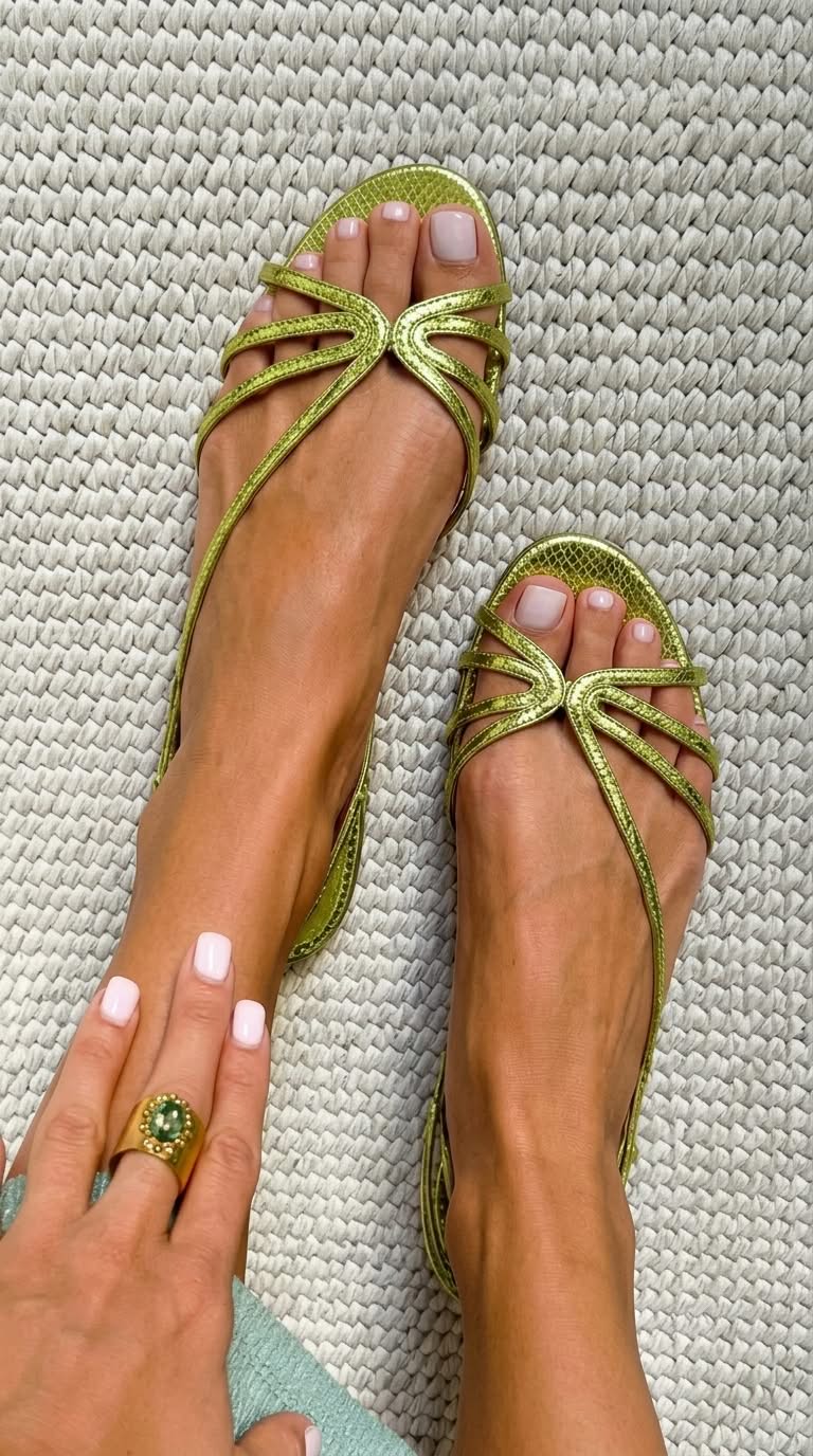 Tiffany | Golden Sandals Summer Essence