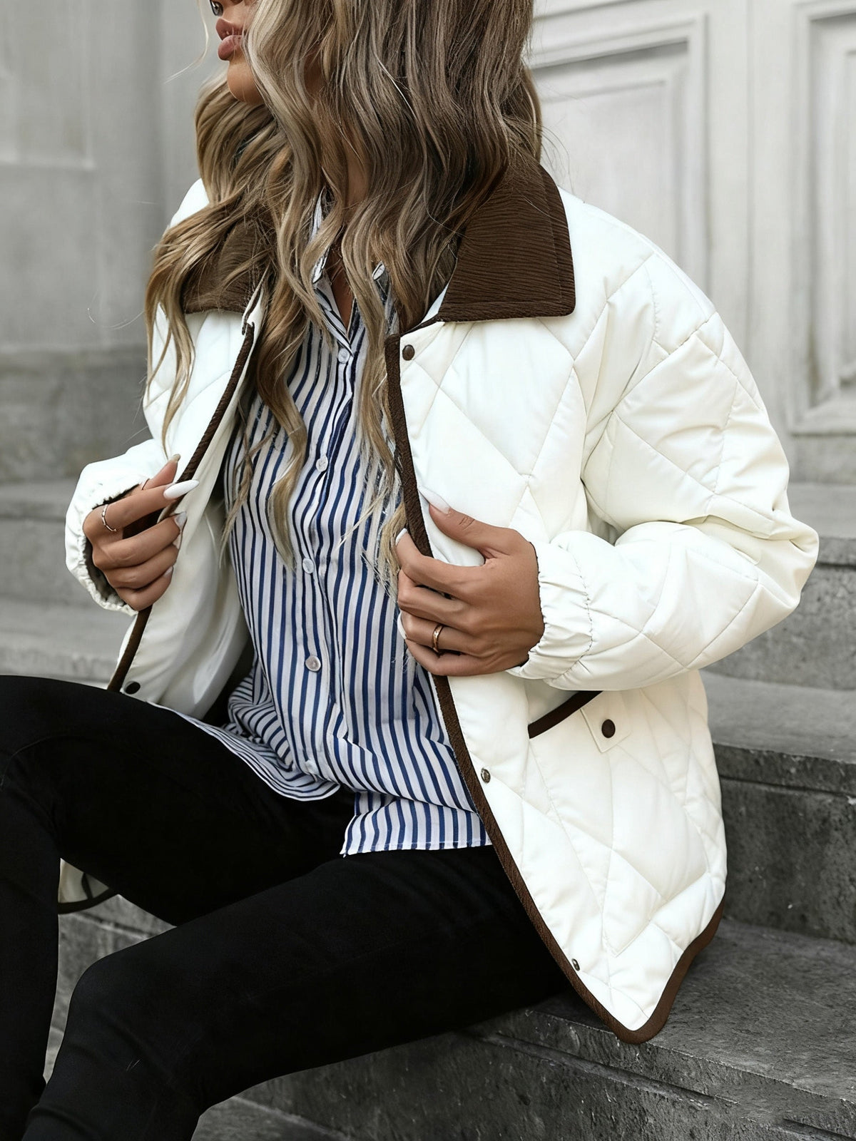 Imogen | Diamond Padded Winter Quilted Jacket