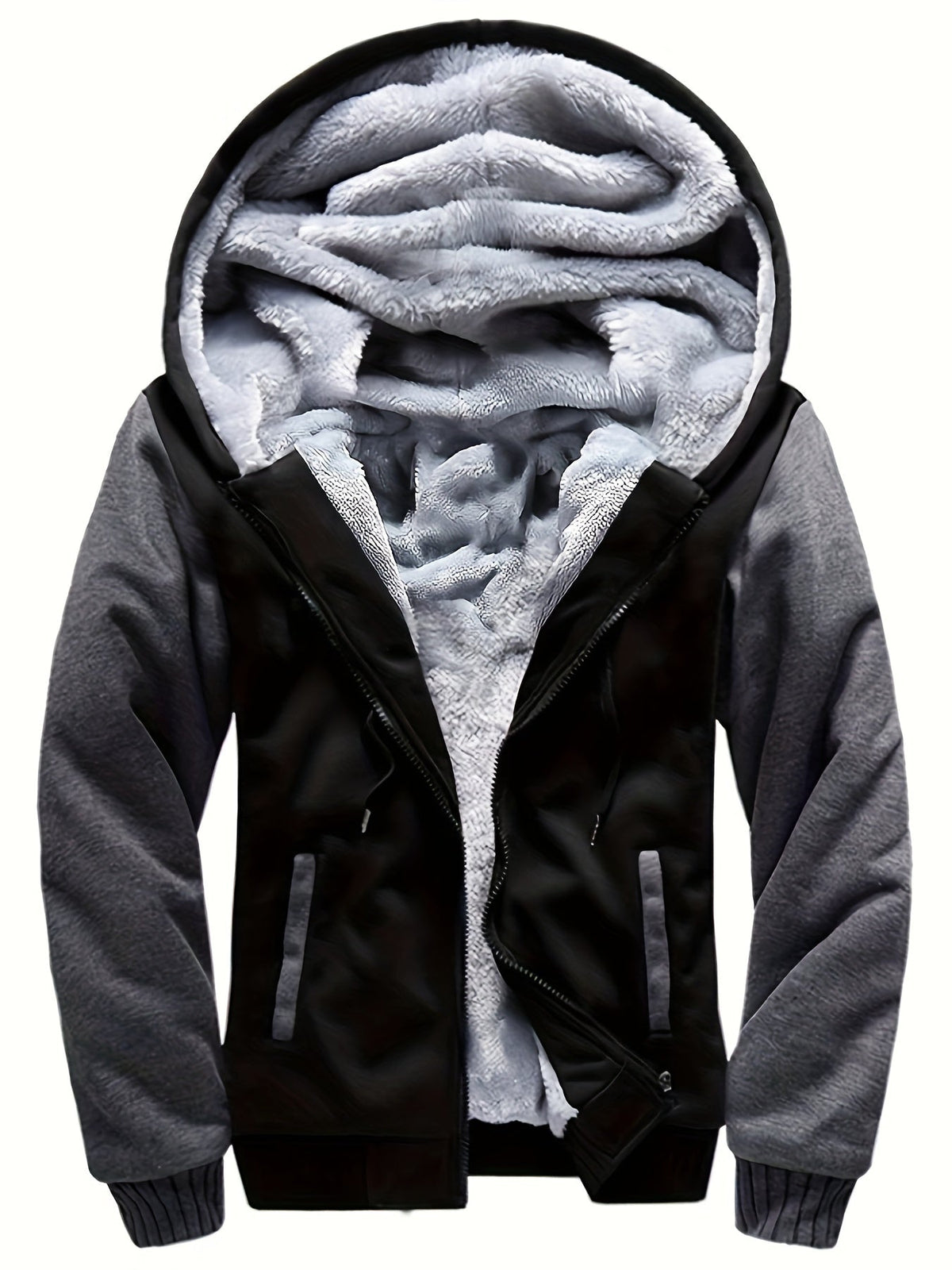 COLOR BLOCK FLEECE HOODIE FOR MEN