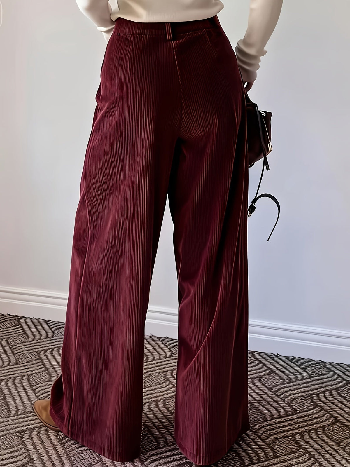 Celine | Pleated High Waisted Wide-Leg Pants