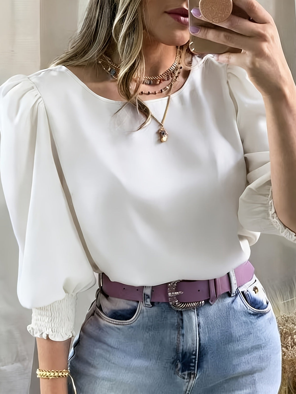 Ellen | Puff Sleeve Blouse