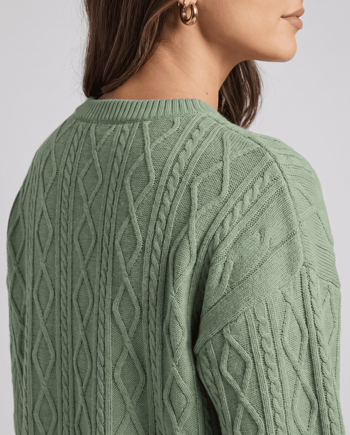 Cable Knit Loungewear Set – Crew Neck Sweater, Jogger Pants & Relaxed Fit | Tamsin