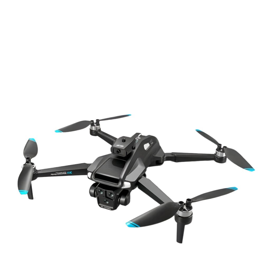 Camera Drone Quadcopter with Triple Lens Remote Control Obstacle Avoidance and Foldable Design