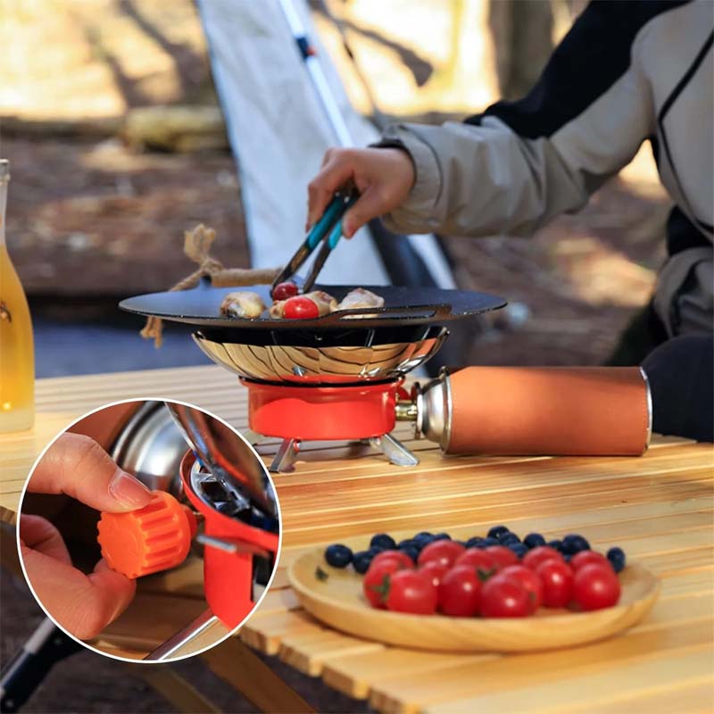 Camping Stove | Foldable Stainless Steel & Wind-Resistant | 4000 BTU