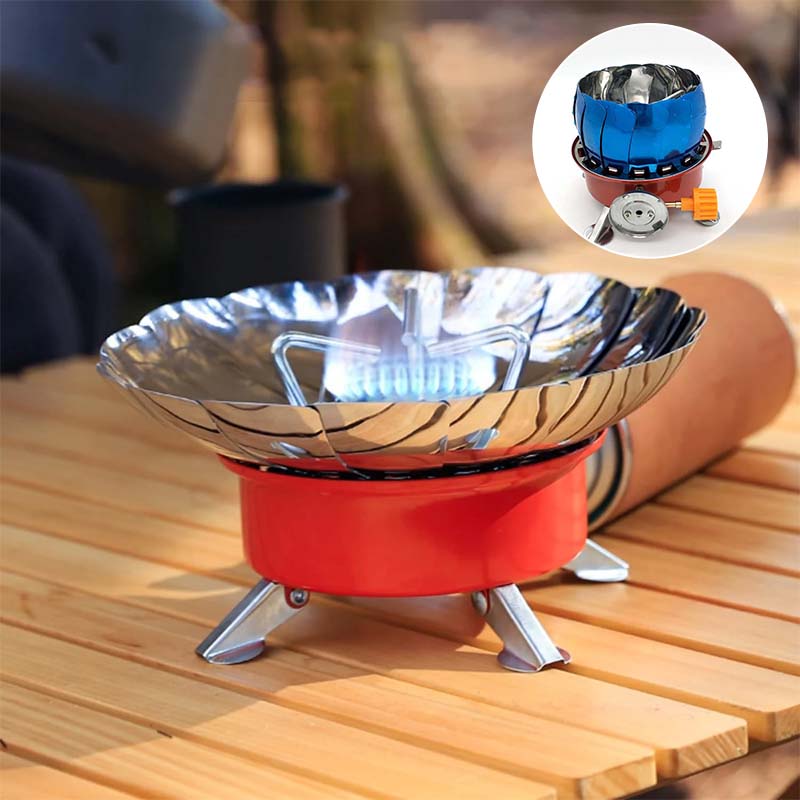 Camping Stove | Foldable Stainless Steel & Wind-Resistant | 4000 BTU