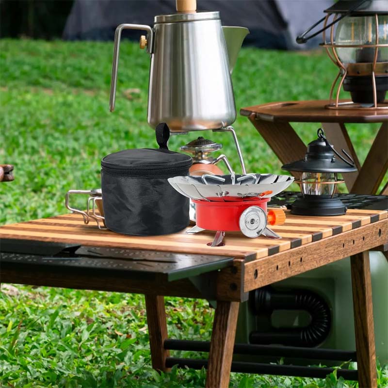 Camping Stove | Foldable Stainless Steel & Wind-Resistant | 4000 BTU