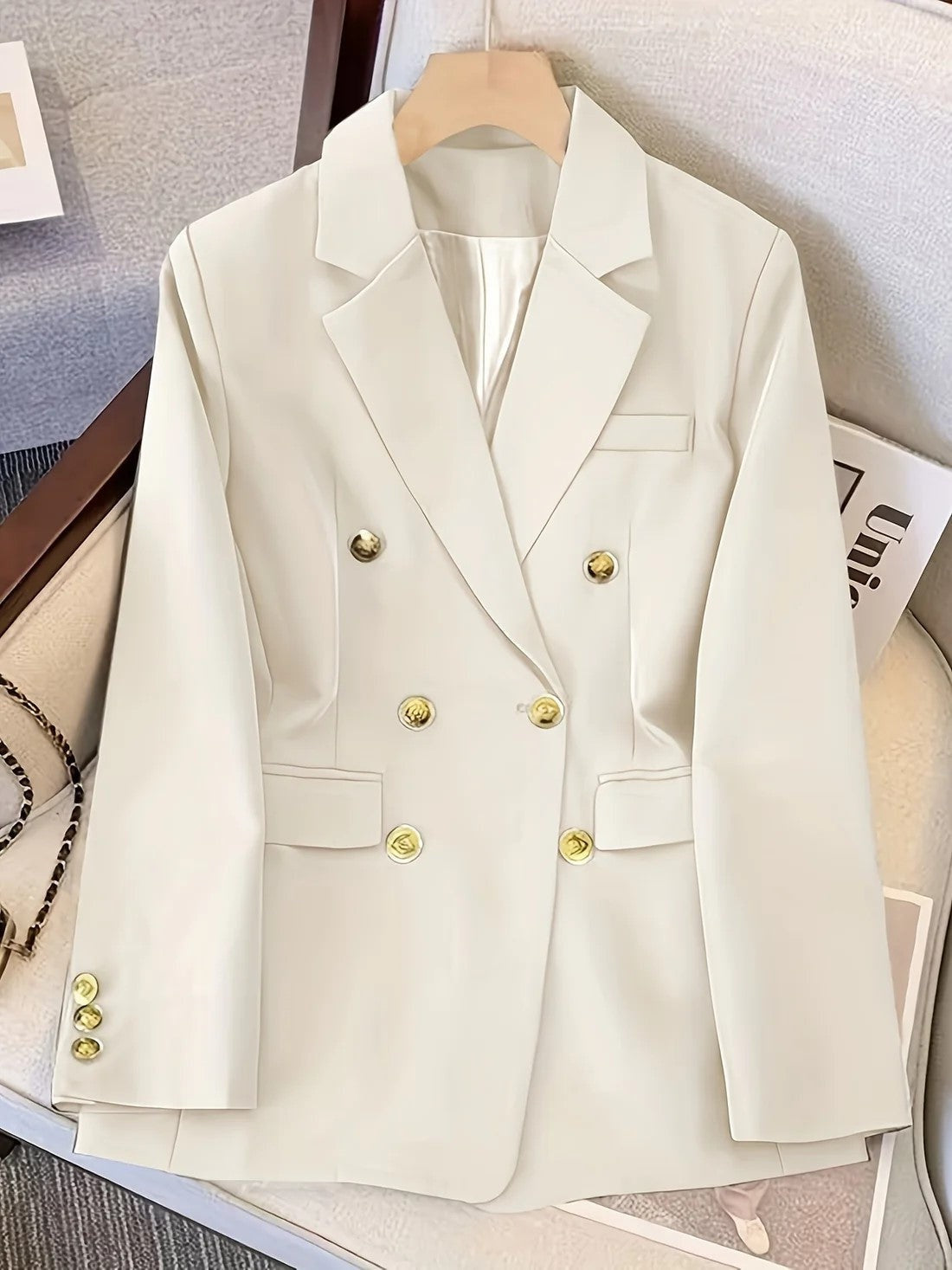 Emma | Women's Double Breasted Blazer Classic Lapel