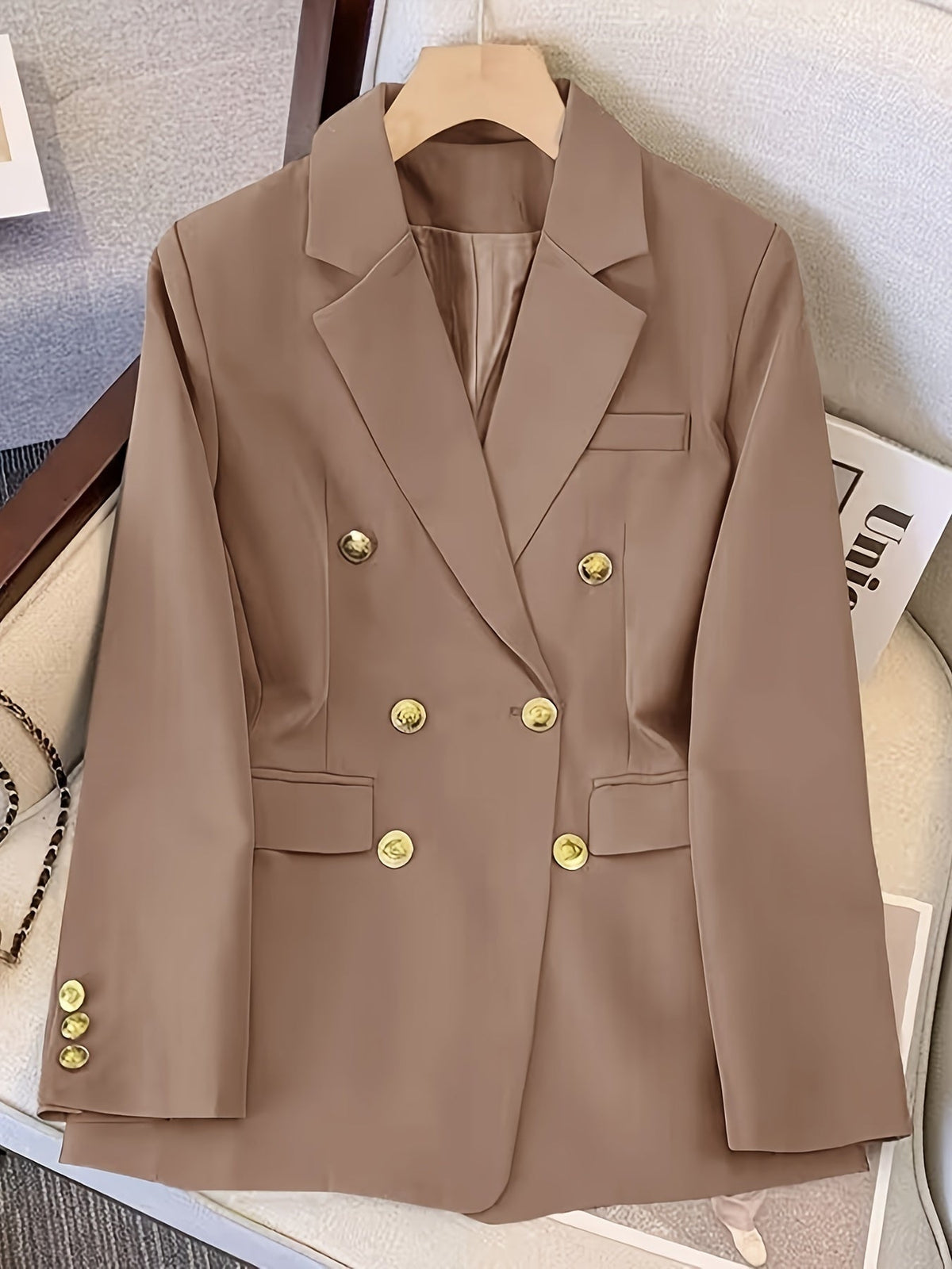 Emma | Women's Double Breasted Blazer Classic Lapel