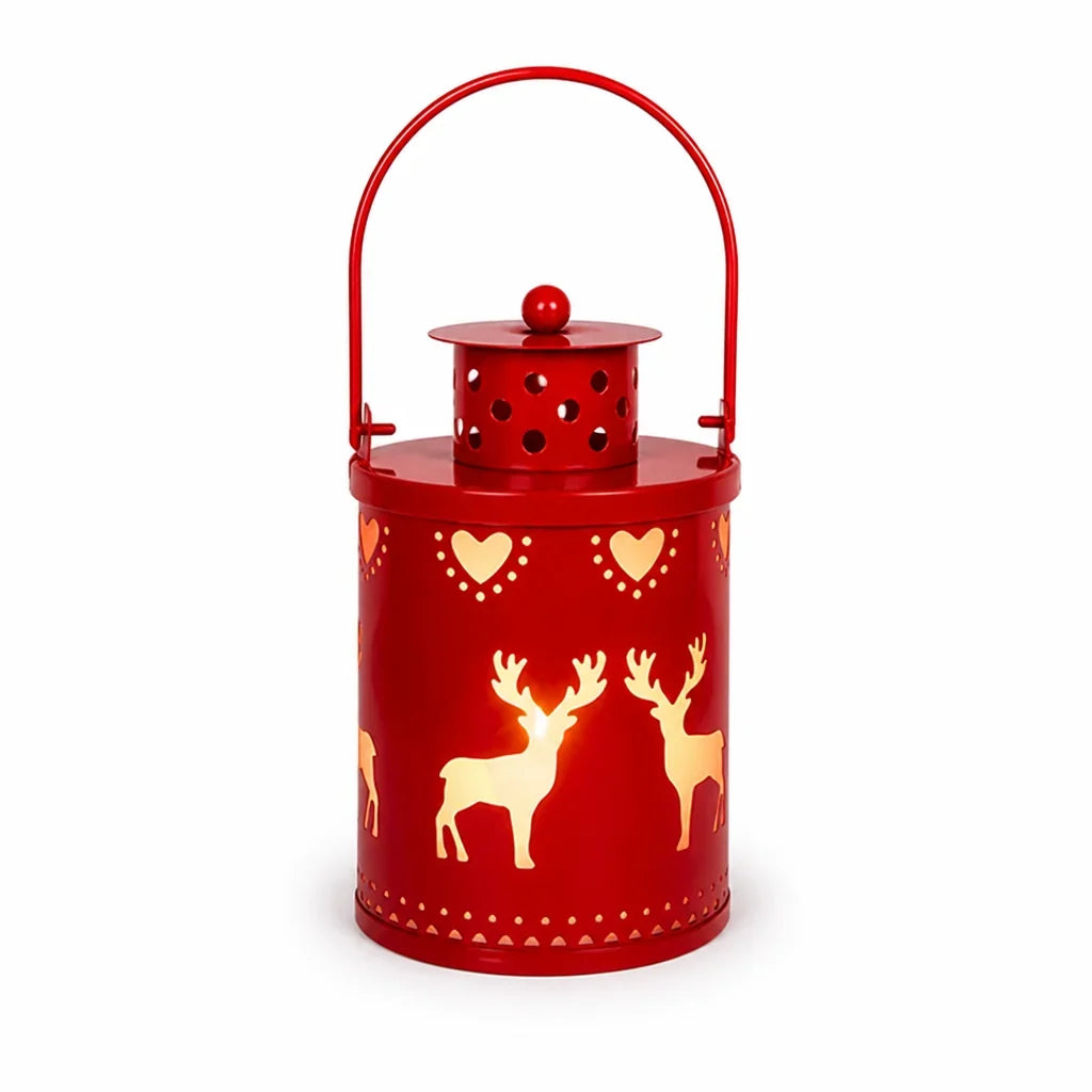 Candle Lantern | LED Flicker & Wrought Iron
