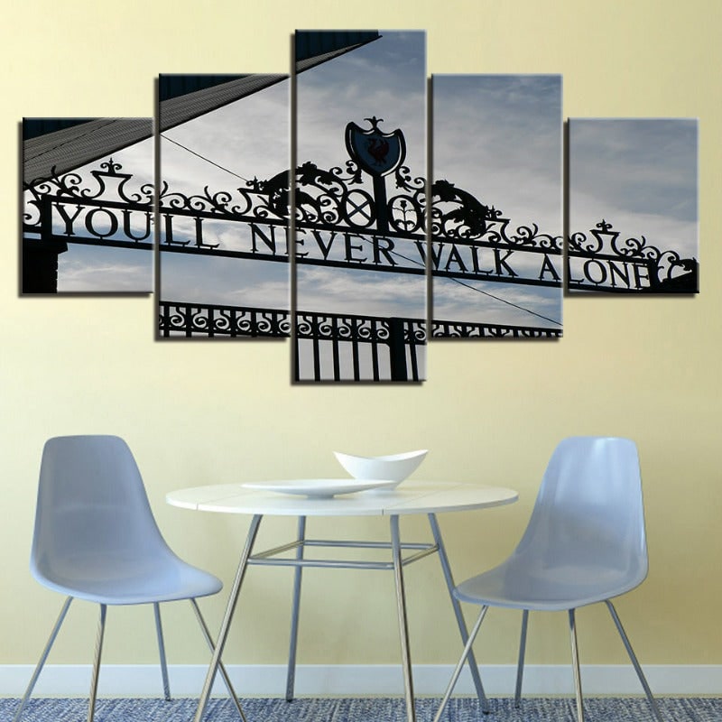 Canvas Art Prints Custom Wall with Gallery Wrapped 5-Panel Wood Decor for Modern Dining Room