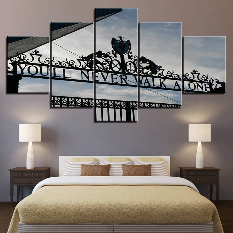 Canvas Art Prints Custom Wall with Gallery Wrapped 5-Panel Wood Decor for Modern Dining Room