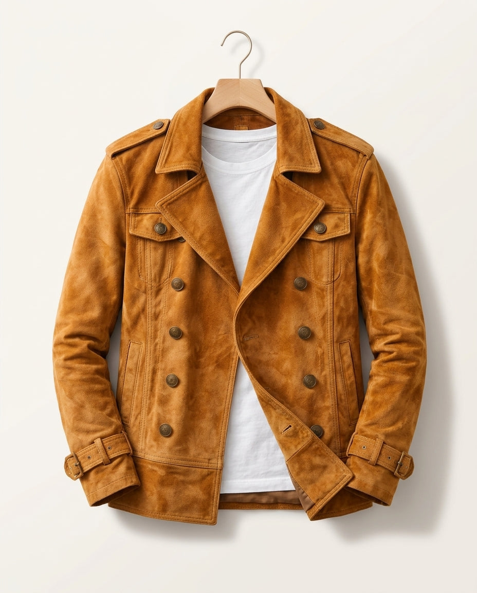 Thornbury Men's Suede Harrington Jacket