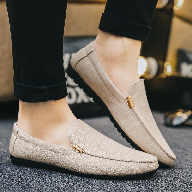 Canvas Slip-On Loafers for Men