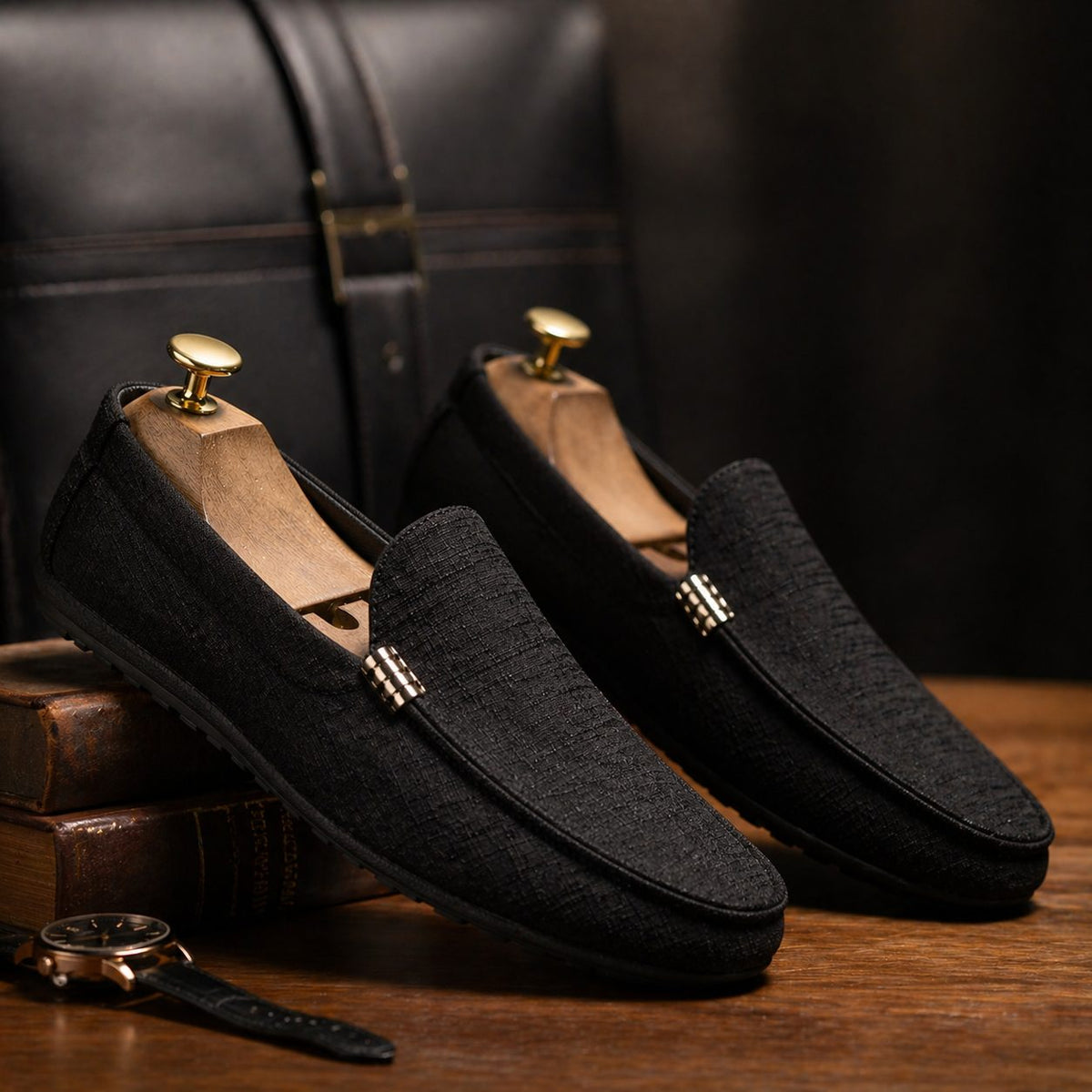 Canvas Slip-On Loafers for Men