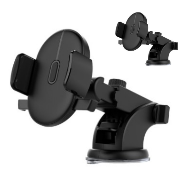 Car Phone Stand Holder with Adjustable Telescopic Arm and Suction Cup Mount