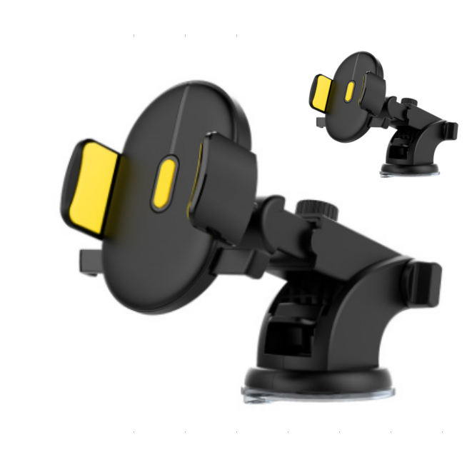 Car Phone Stand Holder with Adjustable Telescopic Arm and Suction Cup Mount
