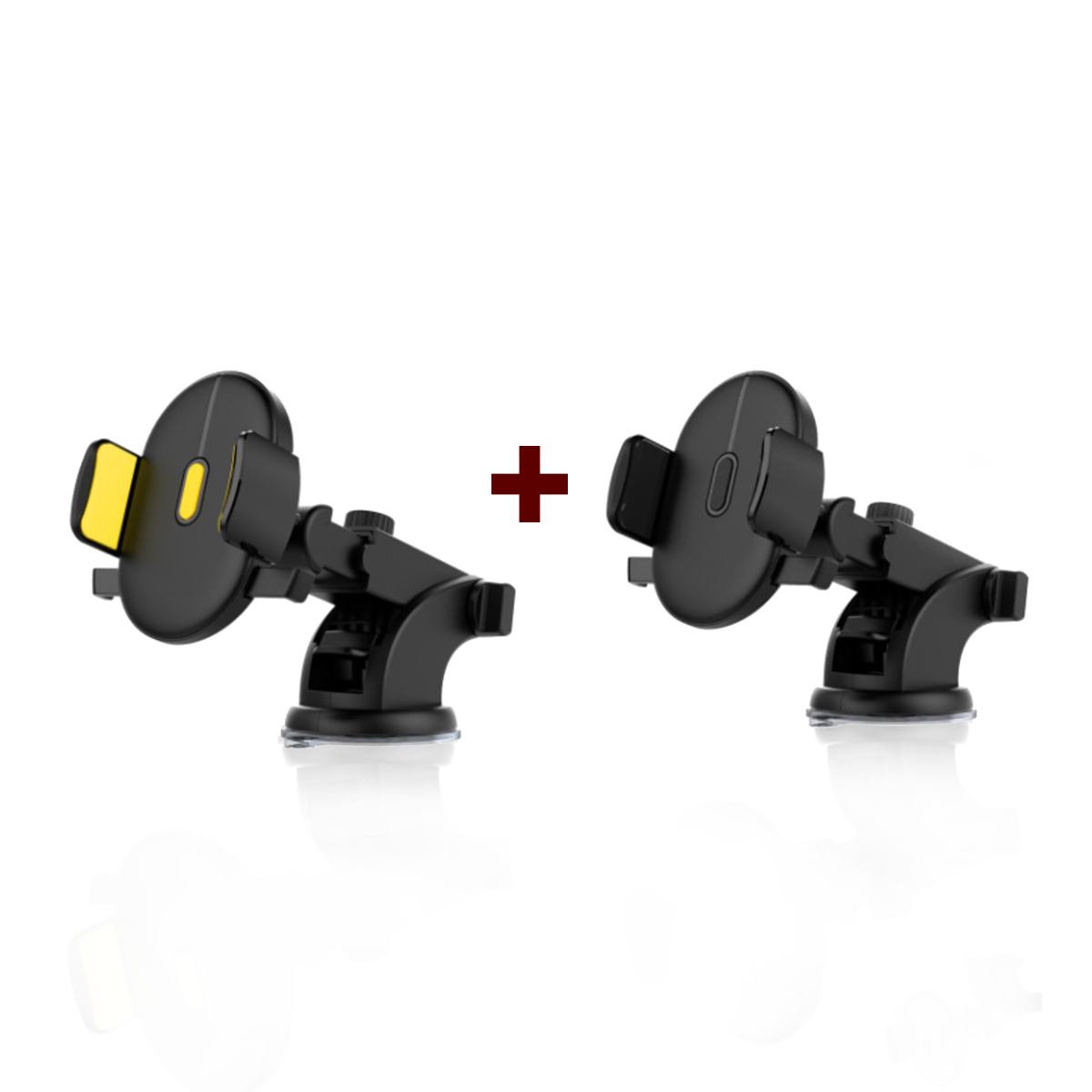 Car Phone Stand Holder with Adjustable Telescopic Arm and Suction Cup Mount