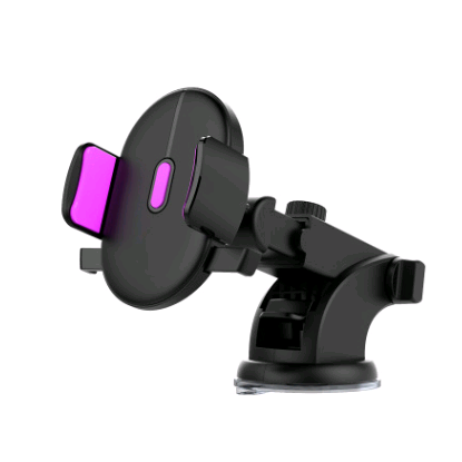 Car Phone Stand Holder with Adjustable Telescopic Arm and Suction Cup Mount