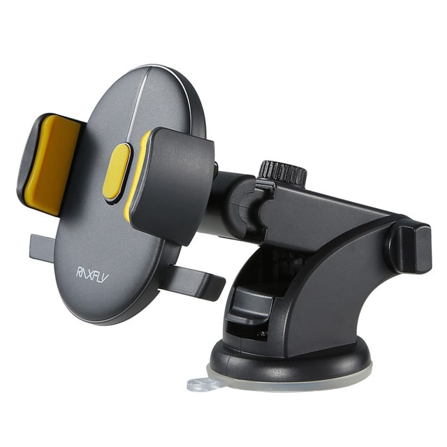 Car Phone Stand Holder with Adjustable Telescopic Arm and Suction Cup Mount