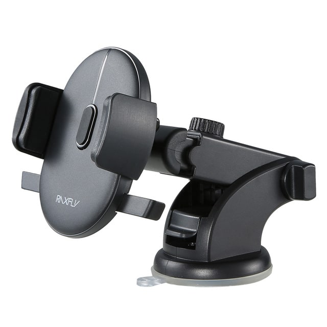 Car Phone Stand Holder with Adjustable Telescopic Arm and Suction Cup Mount