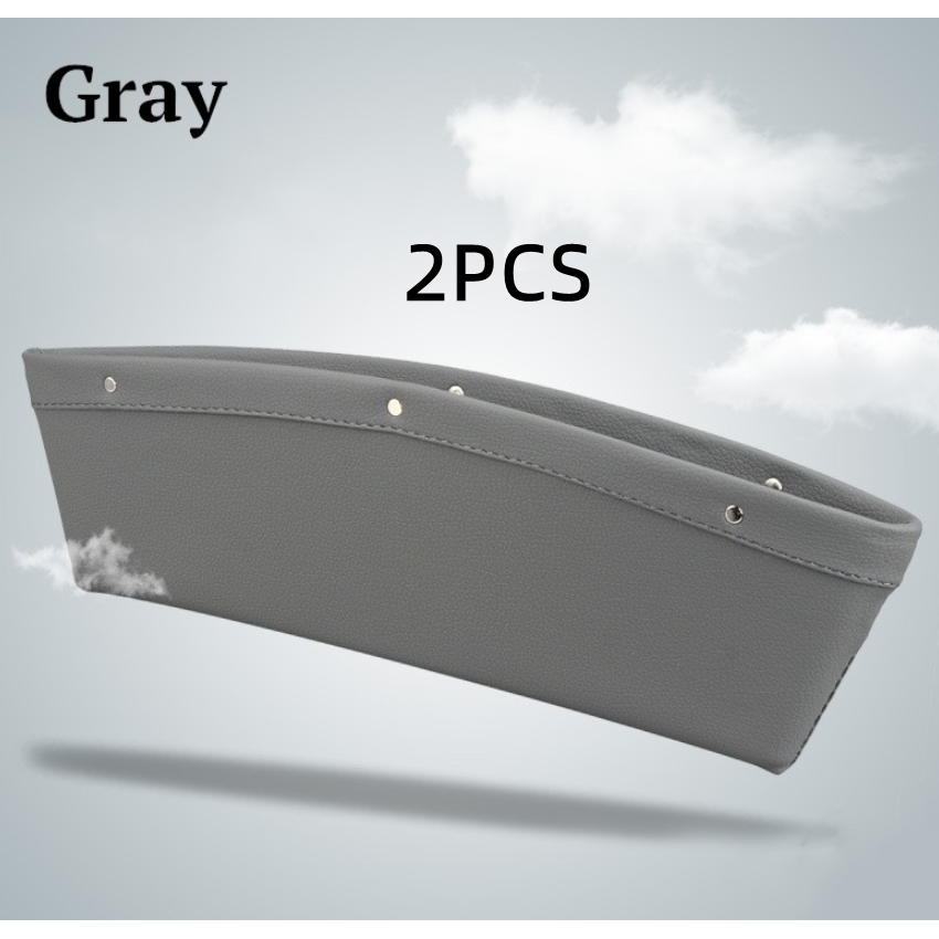 Car Trunk and Seat Gap Organizer with Center Console Storage and Faux Leather Construction