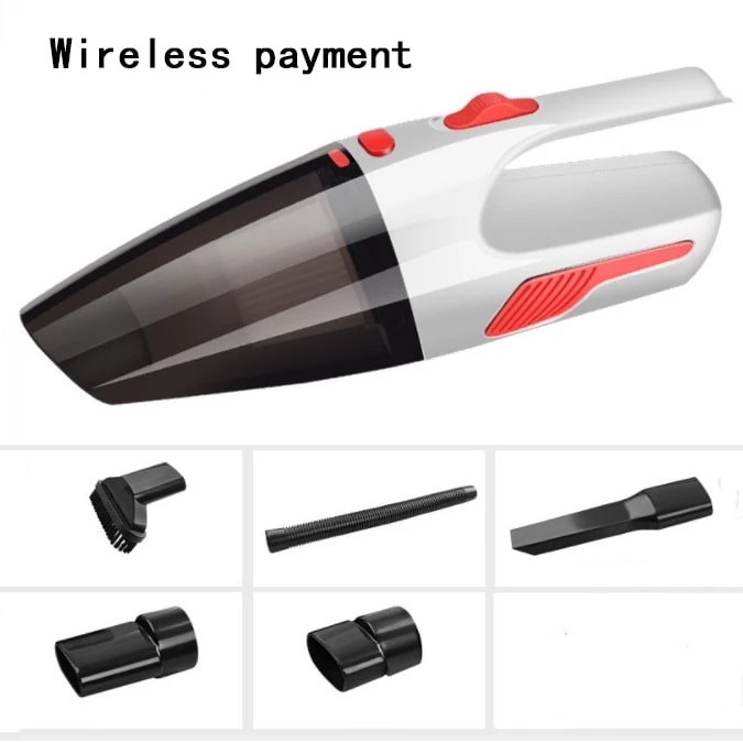 Car Vacuum Cleaner Wet Dry Hepa Handheld with Attachments and Extension Hose Steam