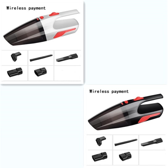 Car Vacuum Cleaner Wet Dry Hepa Handheld with Attachments and Extension Hose Steam