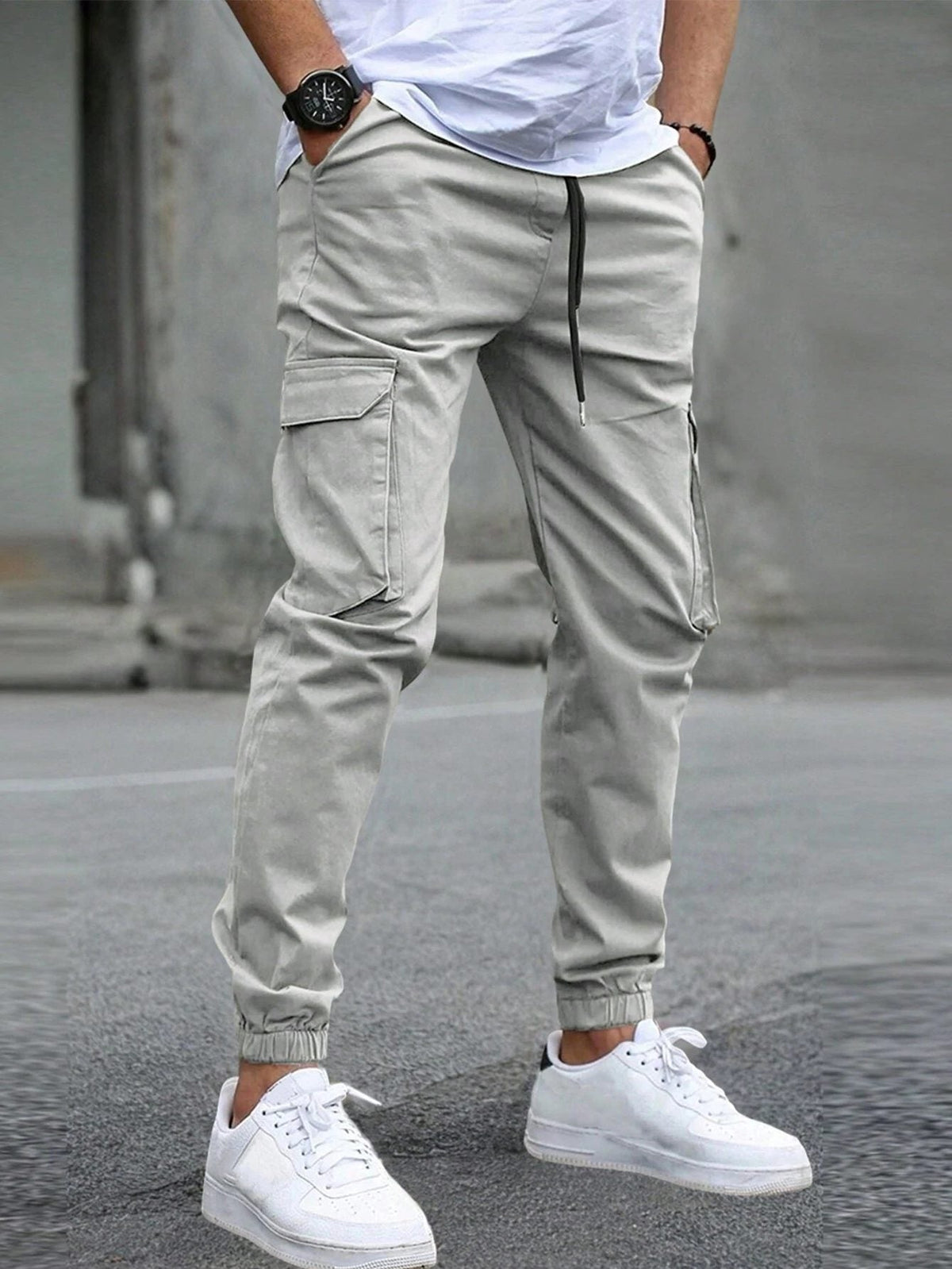 Cargo Joggers with Tapered Ankle for Men