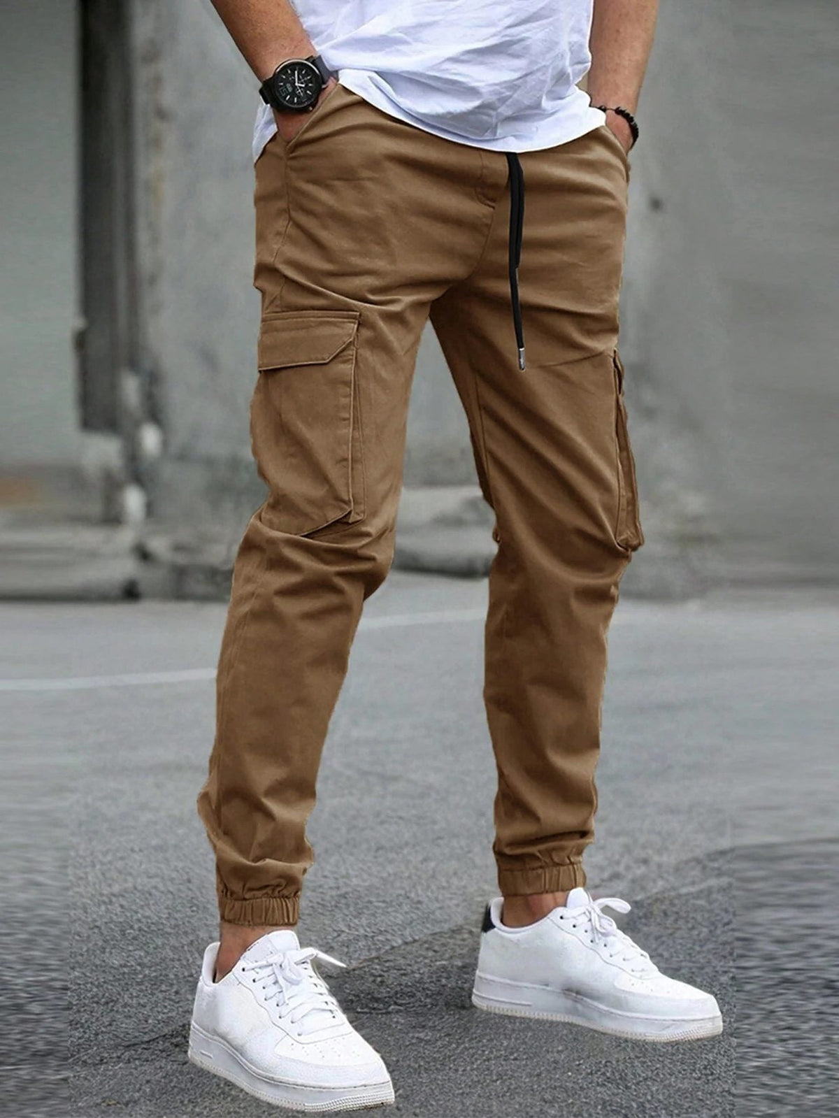 Cargo Joggers with Tapered Ankle for Men