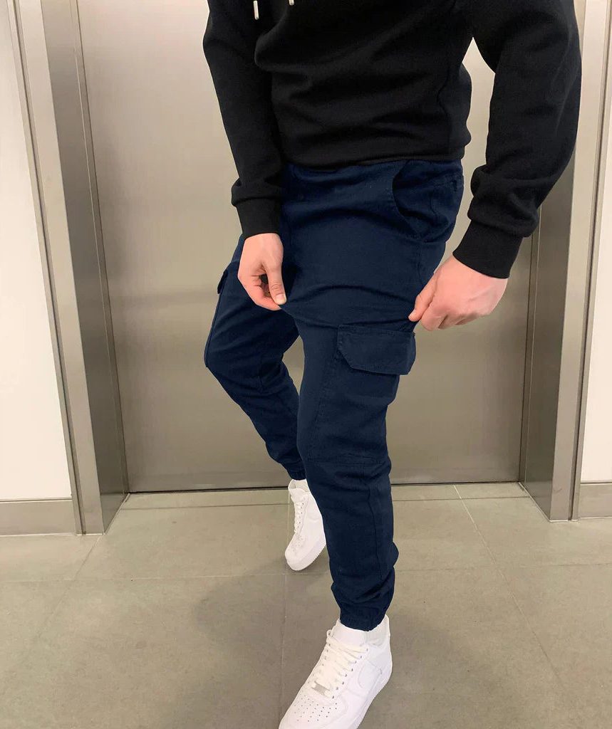 Cargo Joggers with Tapered Ankle for Men