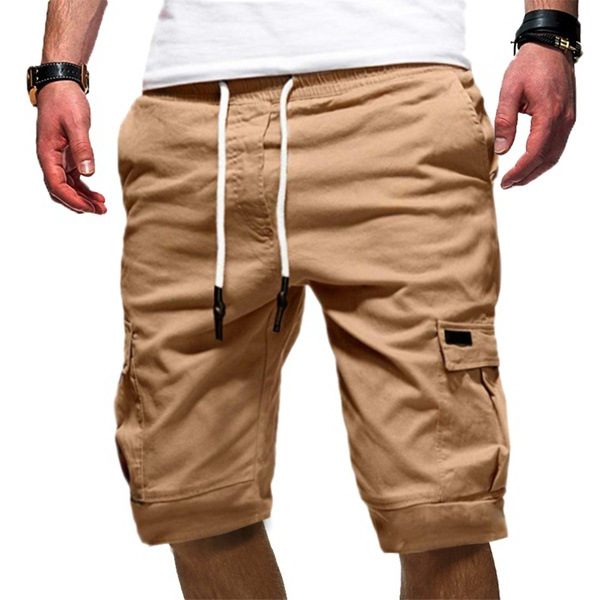 Cargo Shorts with Drawstring for Men