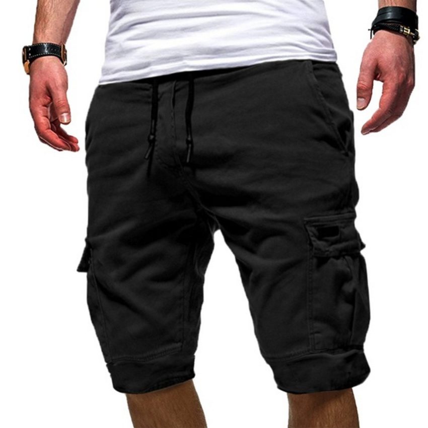 Cargo Shorts with Drawstring for Men