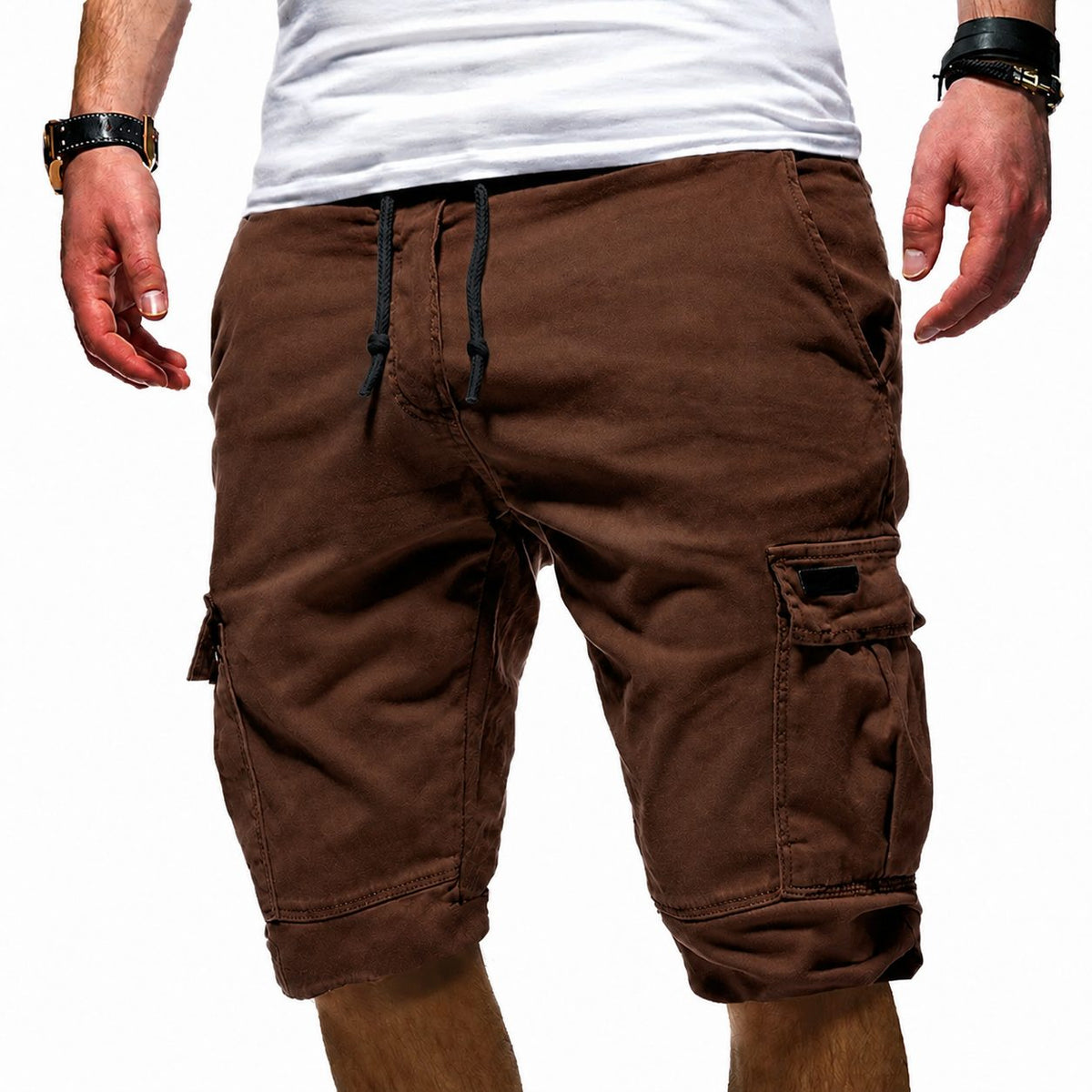 Cargo Shorts with Drawstring for Men