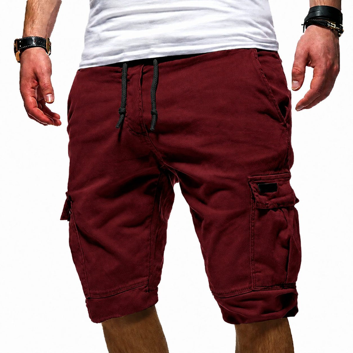 Cargo Shorts with Drawstring for Men