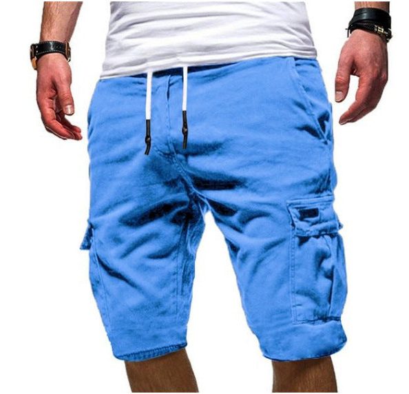 Cargo Shorts with Drawstring for Men