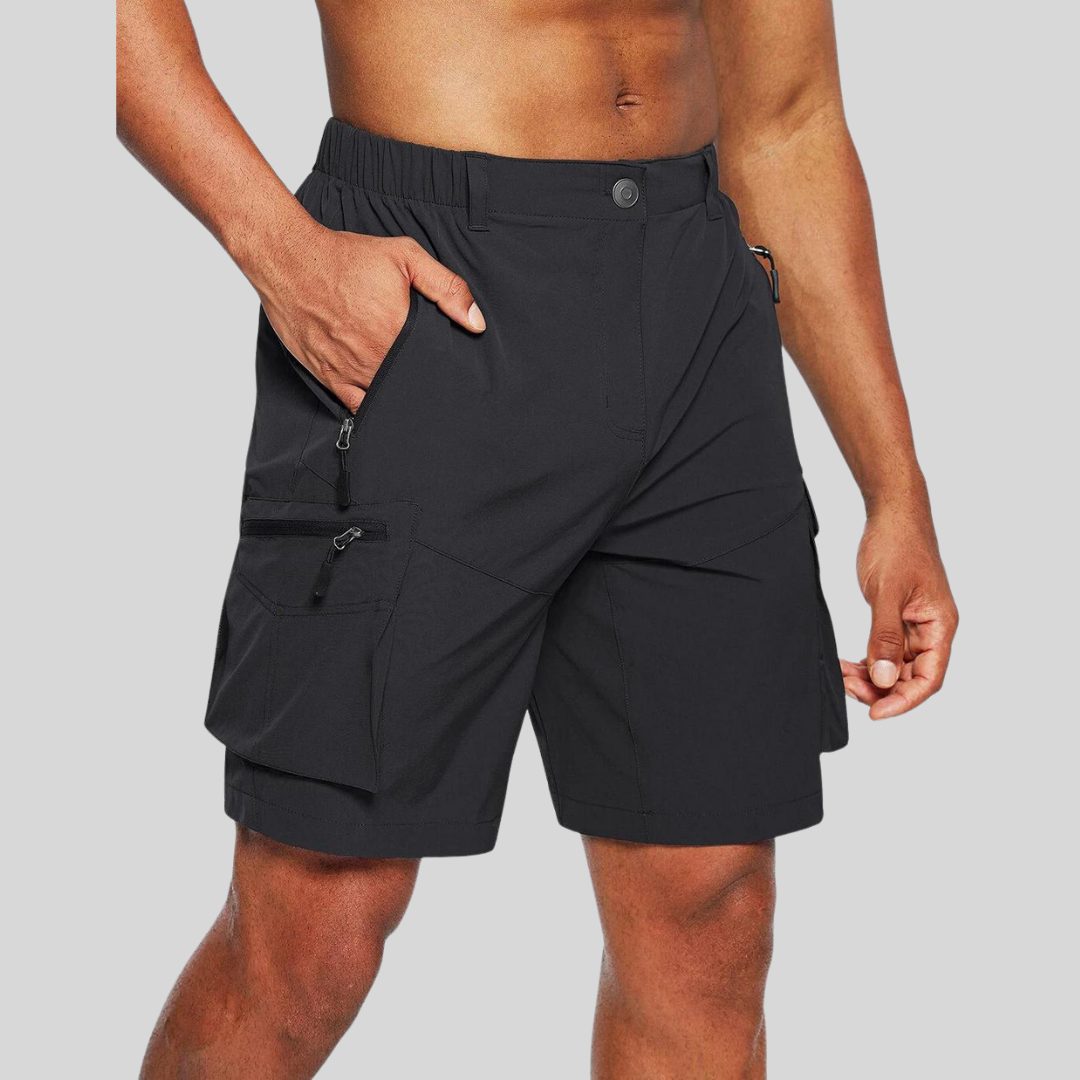 Cargo Shorts with Zip Pockets for Men