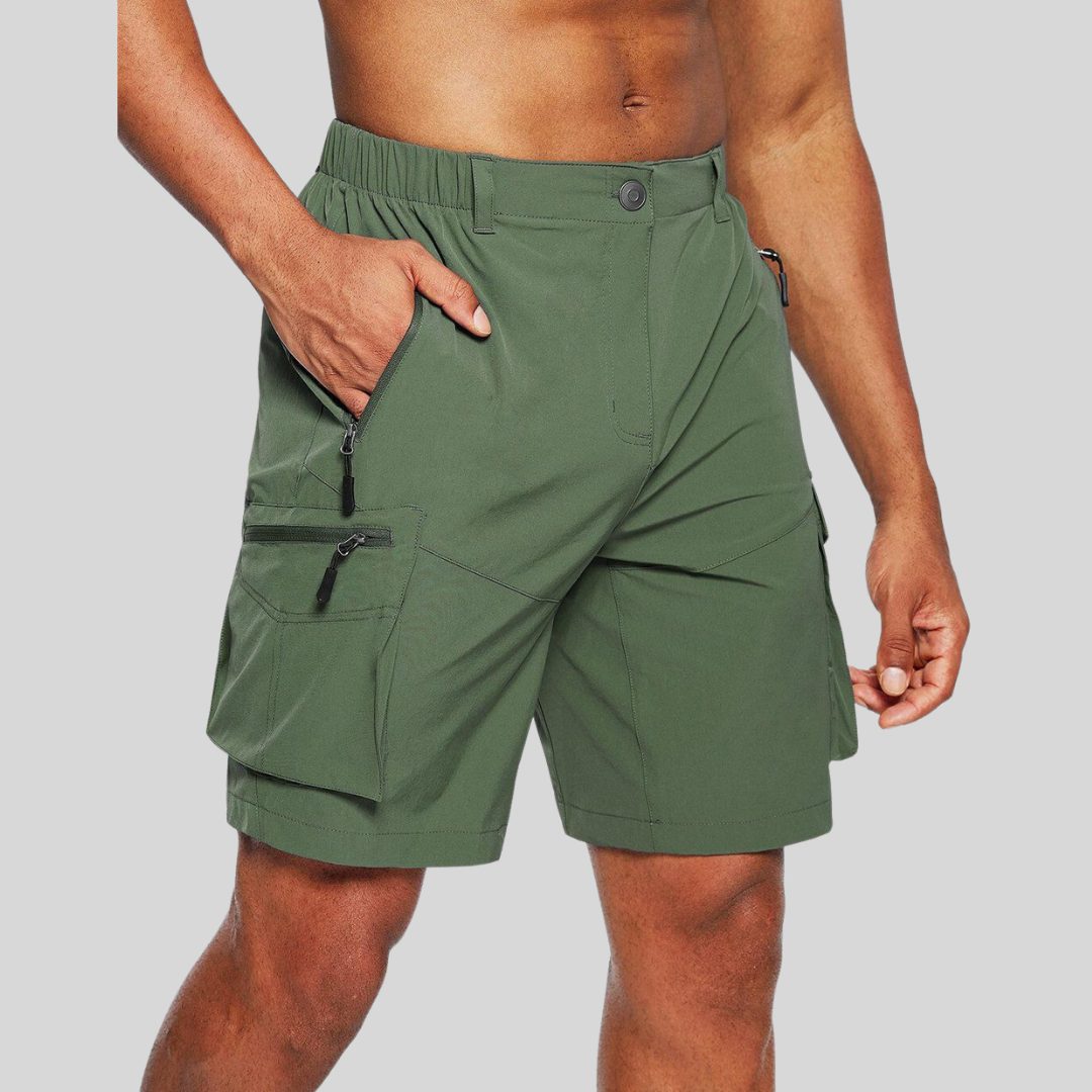 Cargo Shorts with Zip Pockets for Men